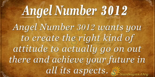 Angel Number 3012