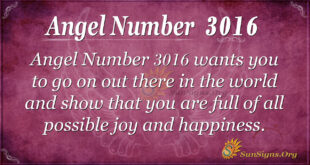 Angel Number 3016