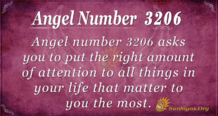 Angel Number 3206