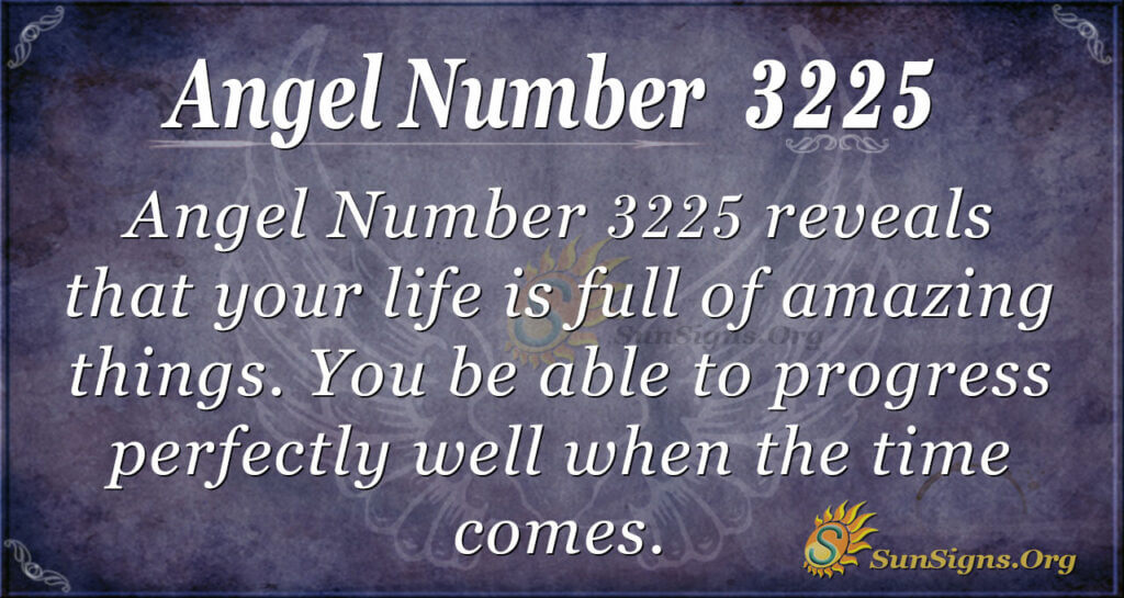 Angel Number 3225