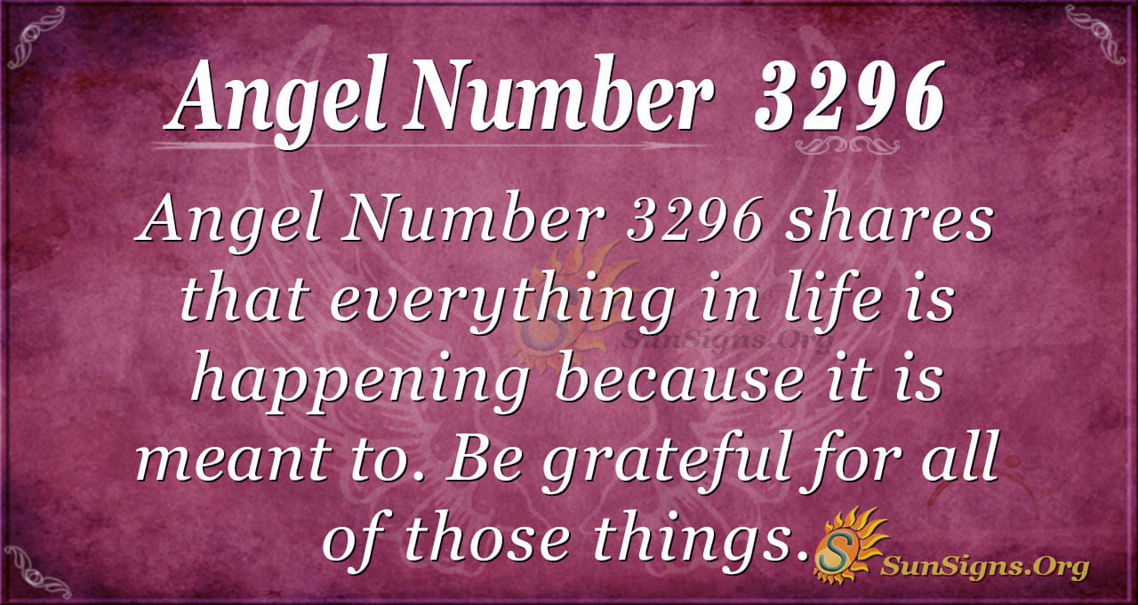 Angel Number 3296 Meaning: Be Patient With Yourself - SunSigns.Org