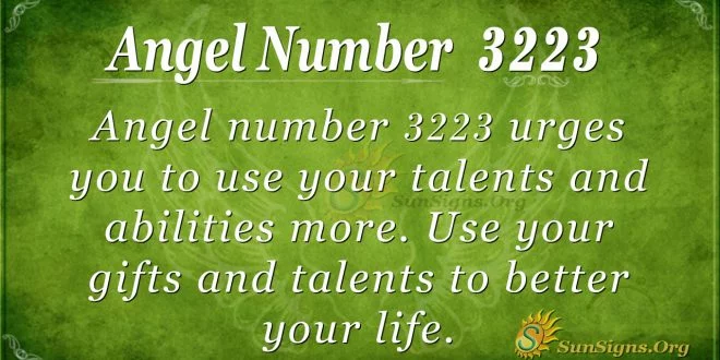 angel number 3223