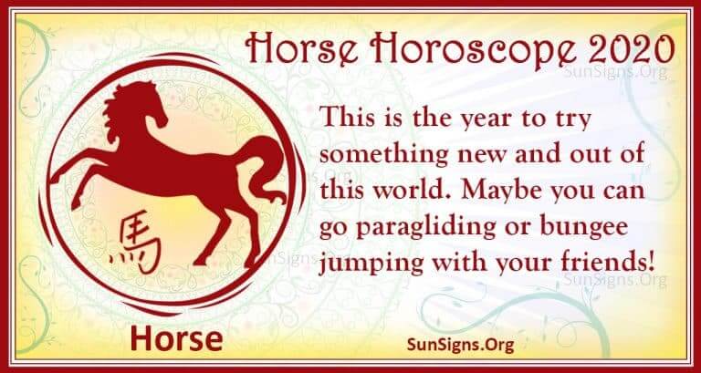 Horse Horoscope 2020 - Free Astrology Predictions! - SunSigns.Org