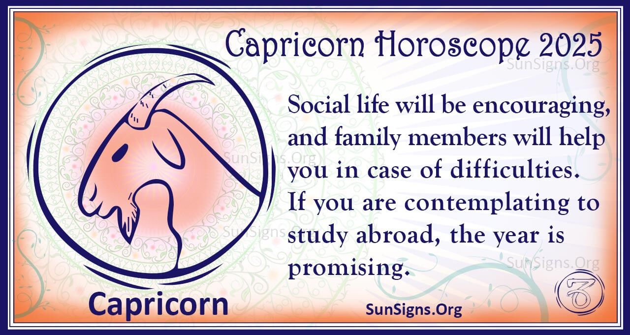 Capricorn Horoscope 2025 - Get Your Predictions Now! - SunSigns.Org