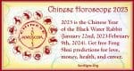 Chinese Horoscope 2023 - The Year Of The Black Water Rabbit