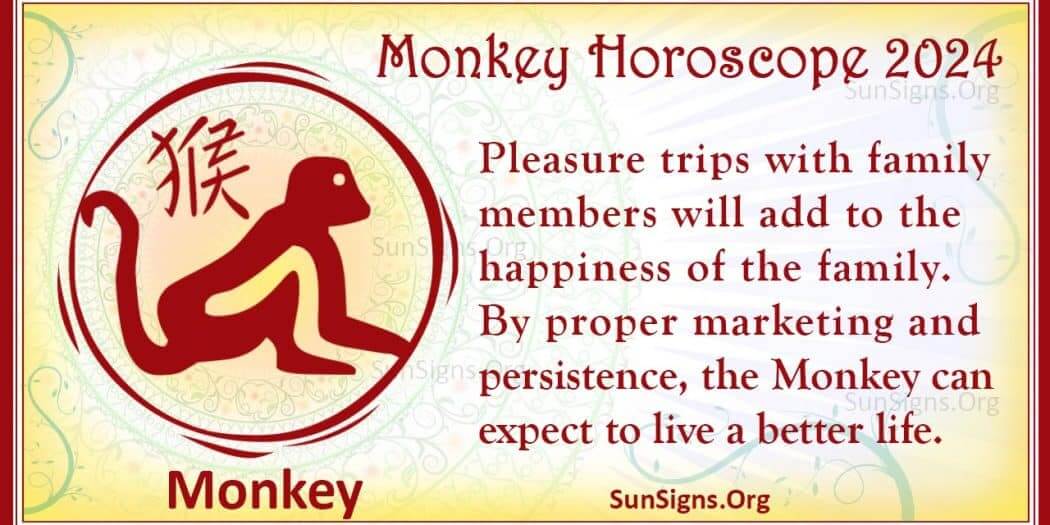 Monkey Horoscope 2024 Luck And Feng Shui Predictions!