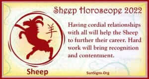 2022 horoscope chinese sheep tiger predictions year