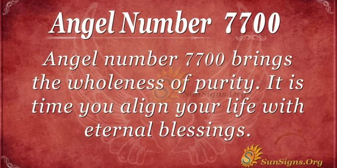 angel number 7700