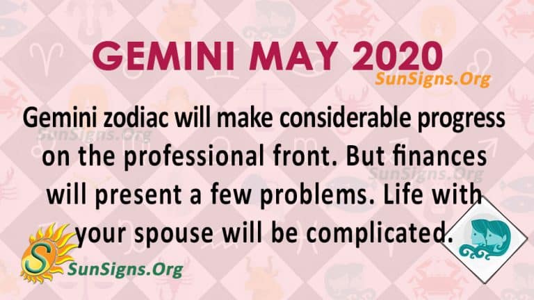 Gemini May 2020 Monthly Horoscope Predictions - SunSigns.Org