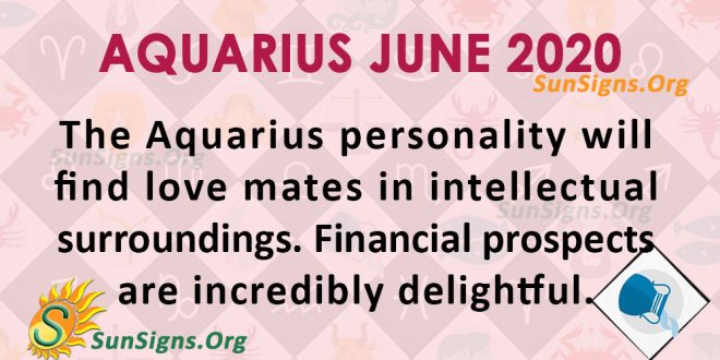 Aquarius June 2020 Horoscope