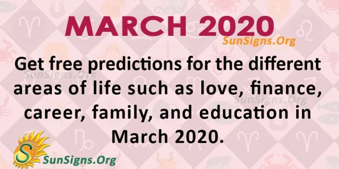 March 2020 Horoscope