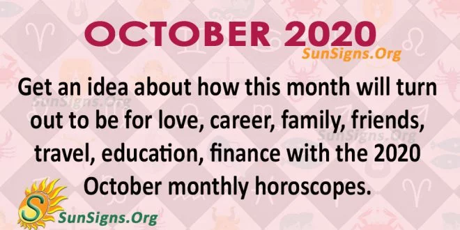 October 2020 Horoscope