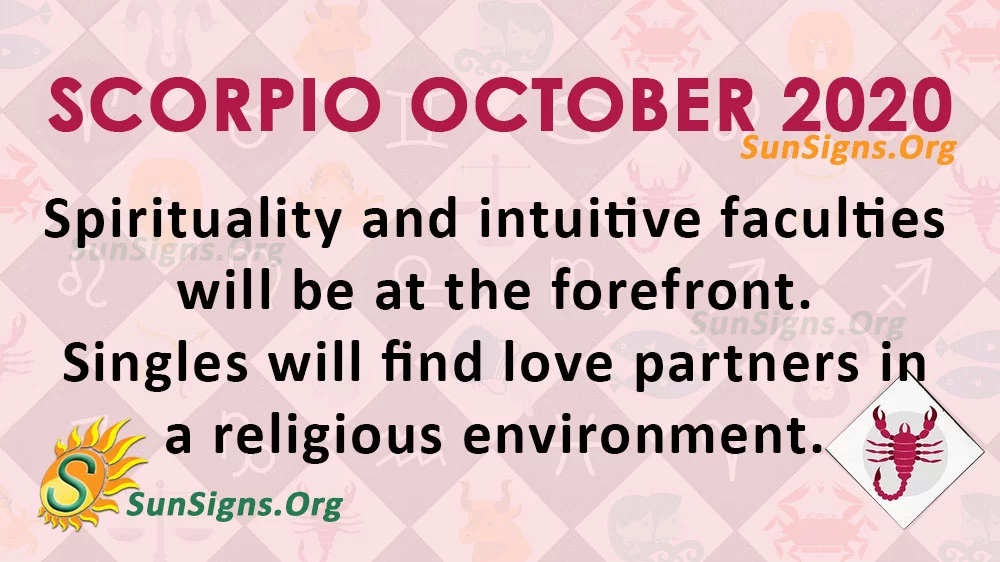 Scorpio October 2020 Horoscope