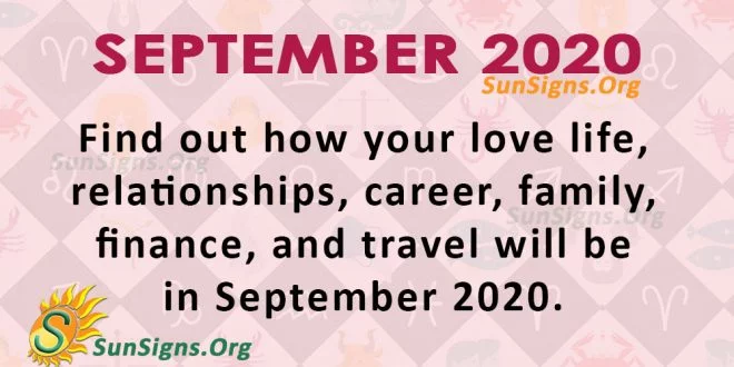 September 2020 Horoscope