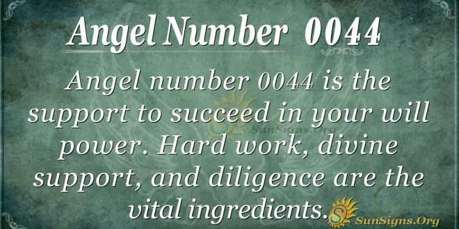 angel number 0044