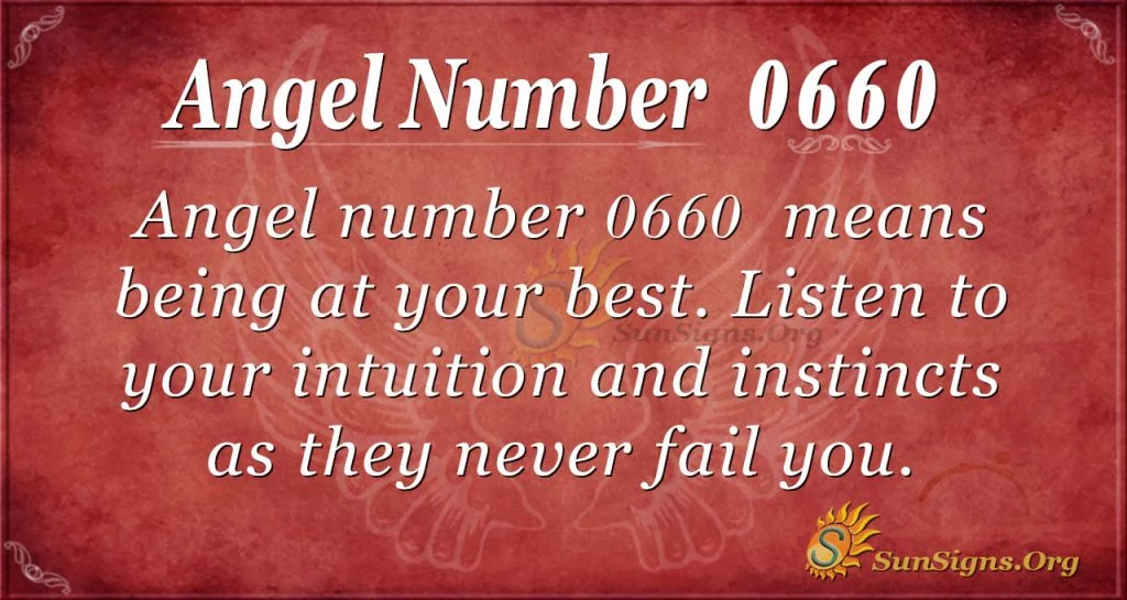 angel number 0660