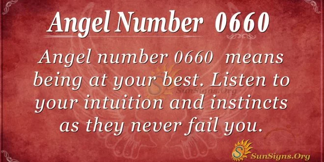 angel number 0660