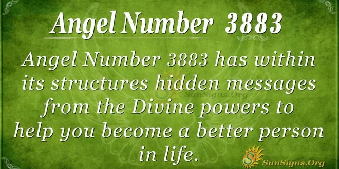 angel number 3883