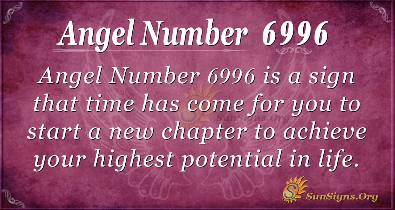 الملاك رقم 6996 يعني الترحيب بالتغيير في الحياة Sunsigns Org