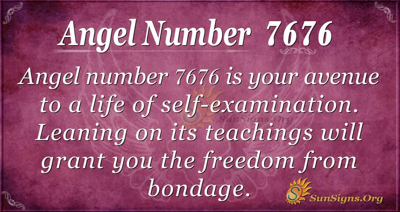 Angel Number 7676 Meaning: Freedom from Bondage - SunSigns.Org