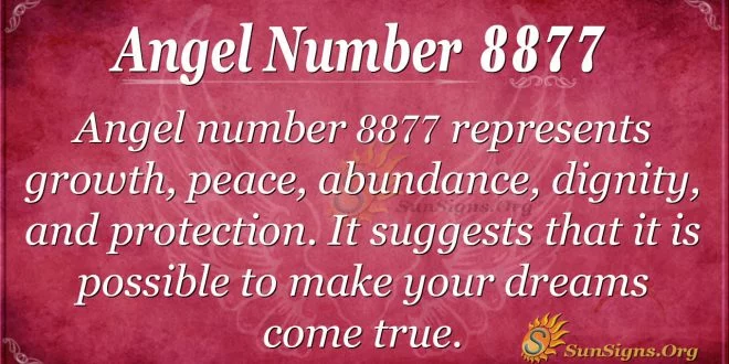 Angel Number 8877