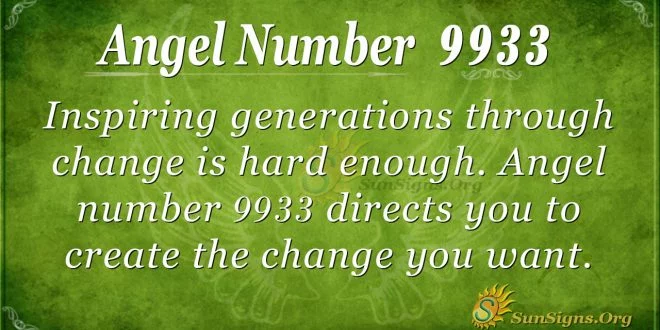 angel number 9933