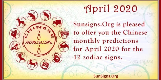 chinese horoscope april 2020