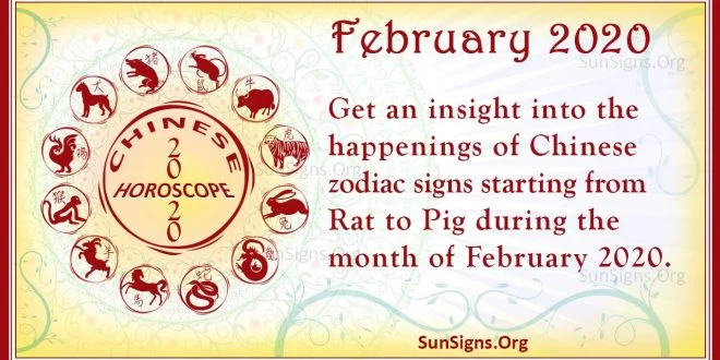 chinese horoscope february 2020