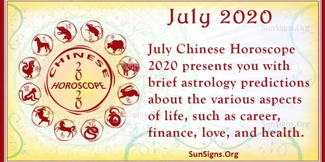 chinese horoscope july 2020