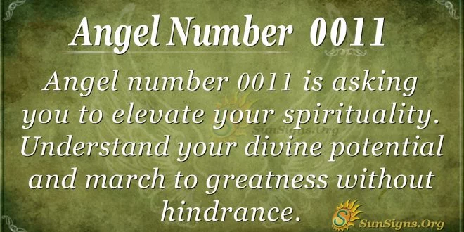 angel number 0011