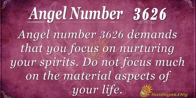 Angel Number 3626