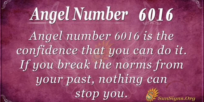 Angel Number 6016