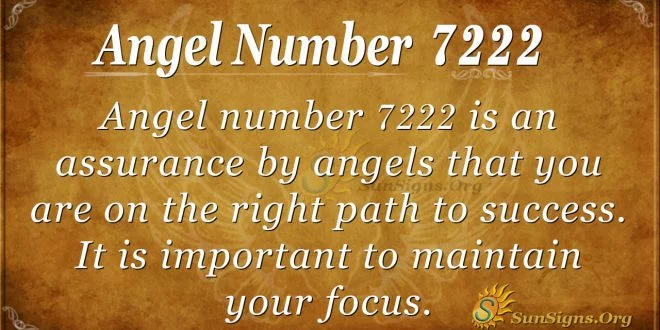 angel number 7222