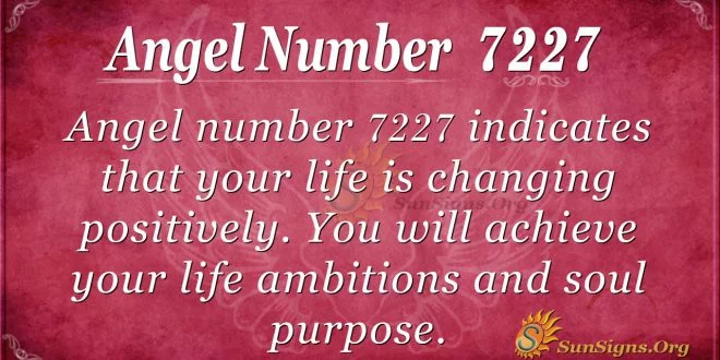 angel number 7227