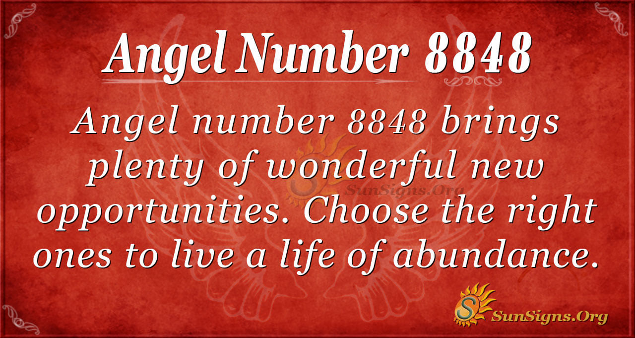 Angel Number 8848 Meaning: Wonderful New Opportunities