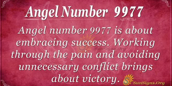 angel number 9977