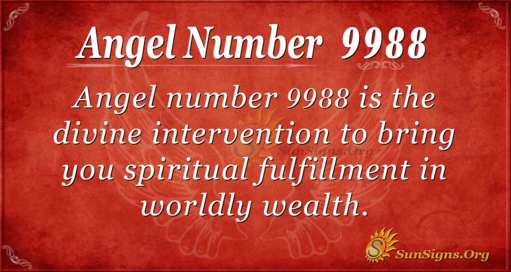 angel number 9988