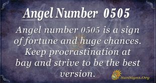 angel number 0505