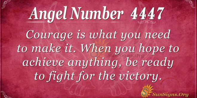 angel number 4447