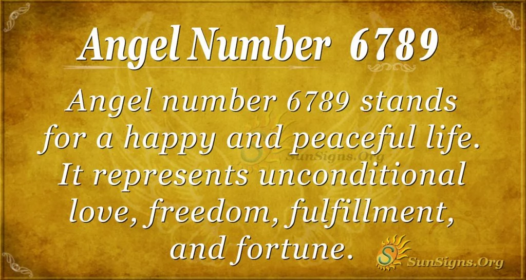angel number 6789