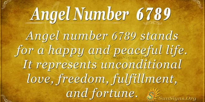 angel number 6789