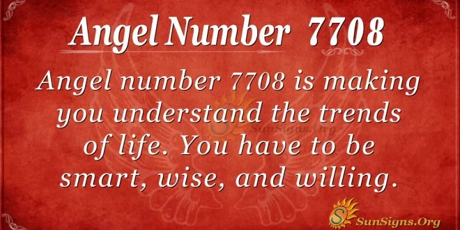 angel number 7708