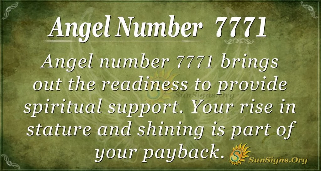 angel number 7771