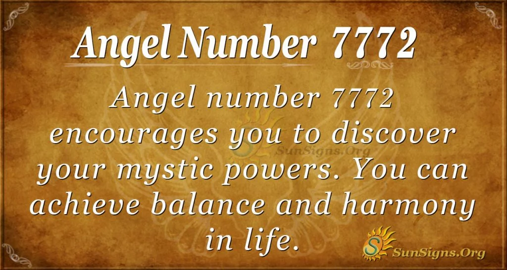 Angel Number 7772