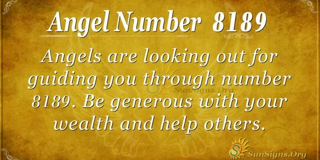 Angel Number 8189