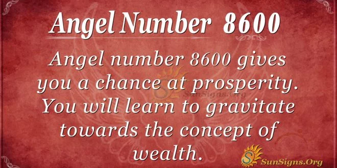 Angel Number 8600