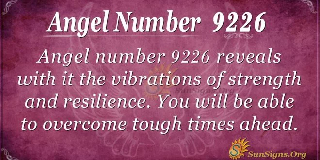 angel number 9226