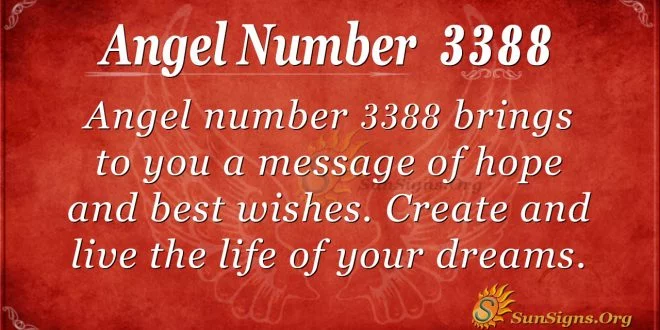 Angel number 3388