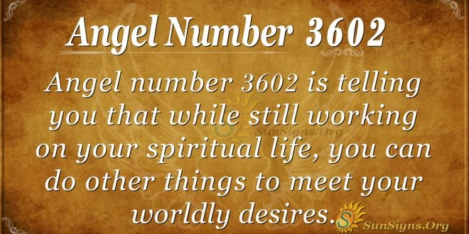 Angel Number 3602