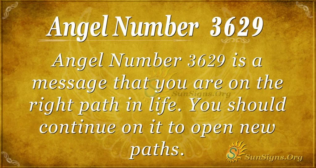 Angel number 3629